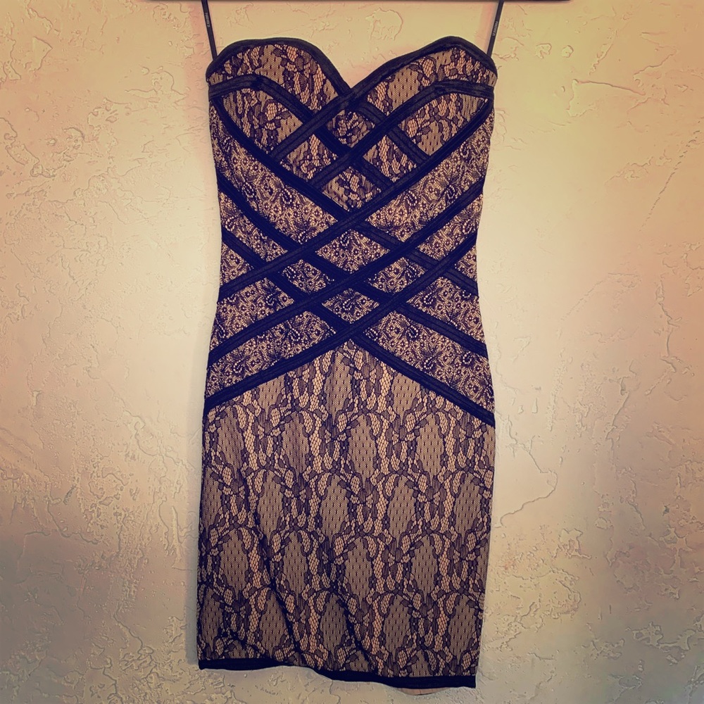 Strapless Lace Dress